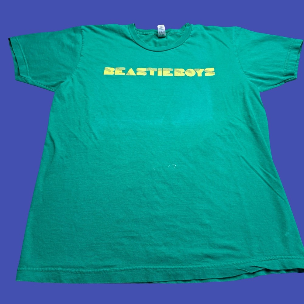 Beastie Boys T Shirt XL Green USA Hip Hop Rap Band The Hiatus Is Back Off Again